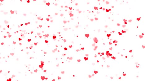flying hearts valentines day background