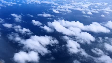 aerial view of ocean and clouds
