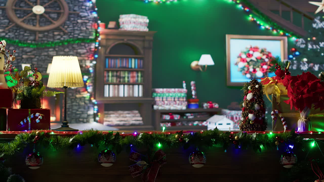 Festive Christmas Holiday Scene