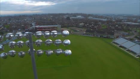 campo da cricket della contea di vista aerea a londra regno unito a