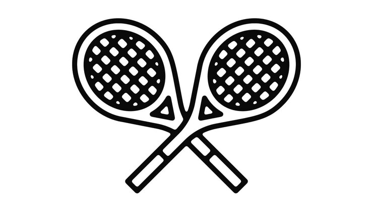 Grafica in movimento della linea da tennis