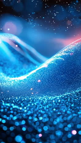 a blue and red swirl of light is projected onto a black background. the image has a dreamy, ethereal quality to it, with the blue and red colors blending together to create a sense of movement