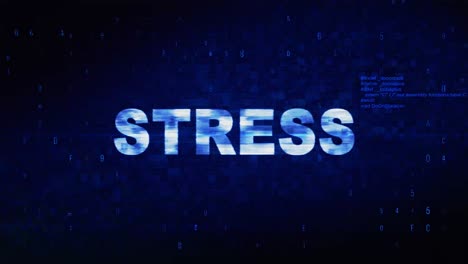 stress text digital noise twitch and glitch effect tv screen loop animation background login and