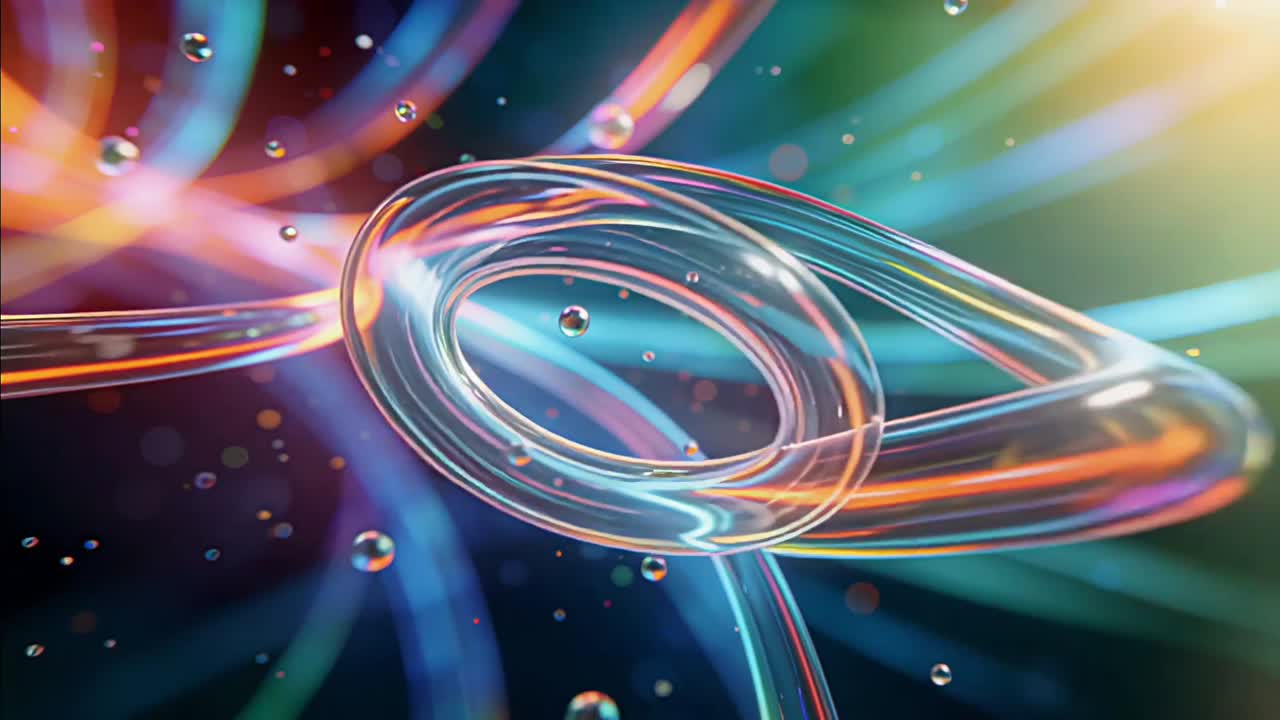 3D Abstract Seamless Animation Background
