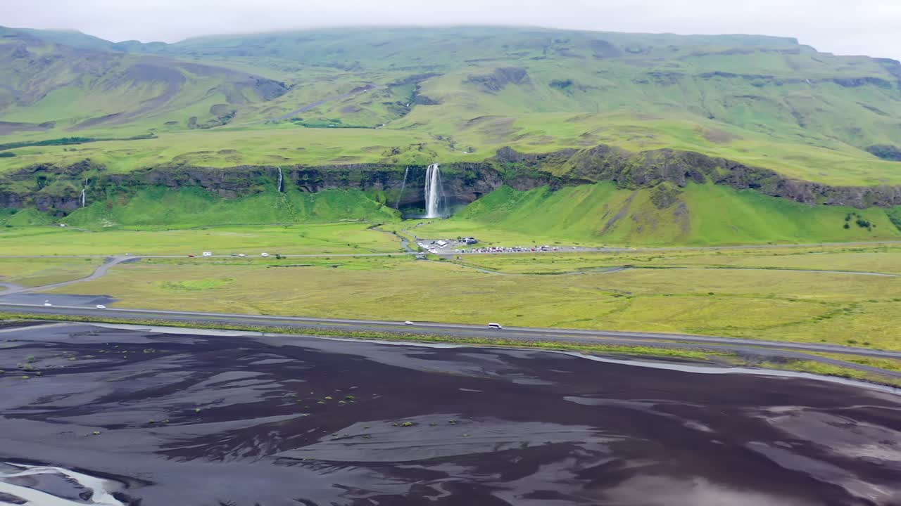 아이슬란드의 셀야란드스포스 폭포