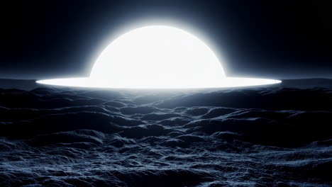 abstract lunar landscape