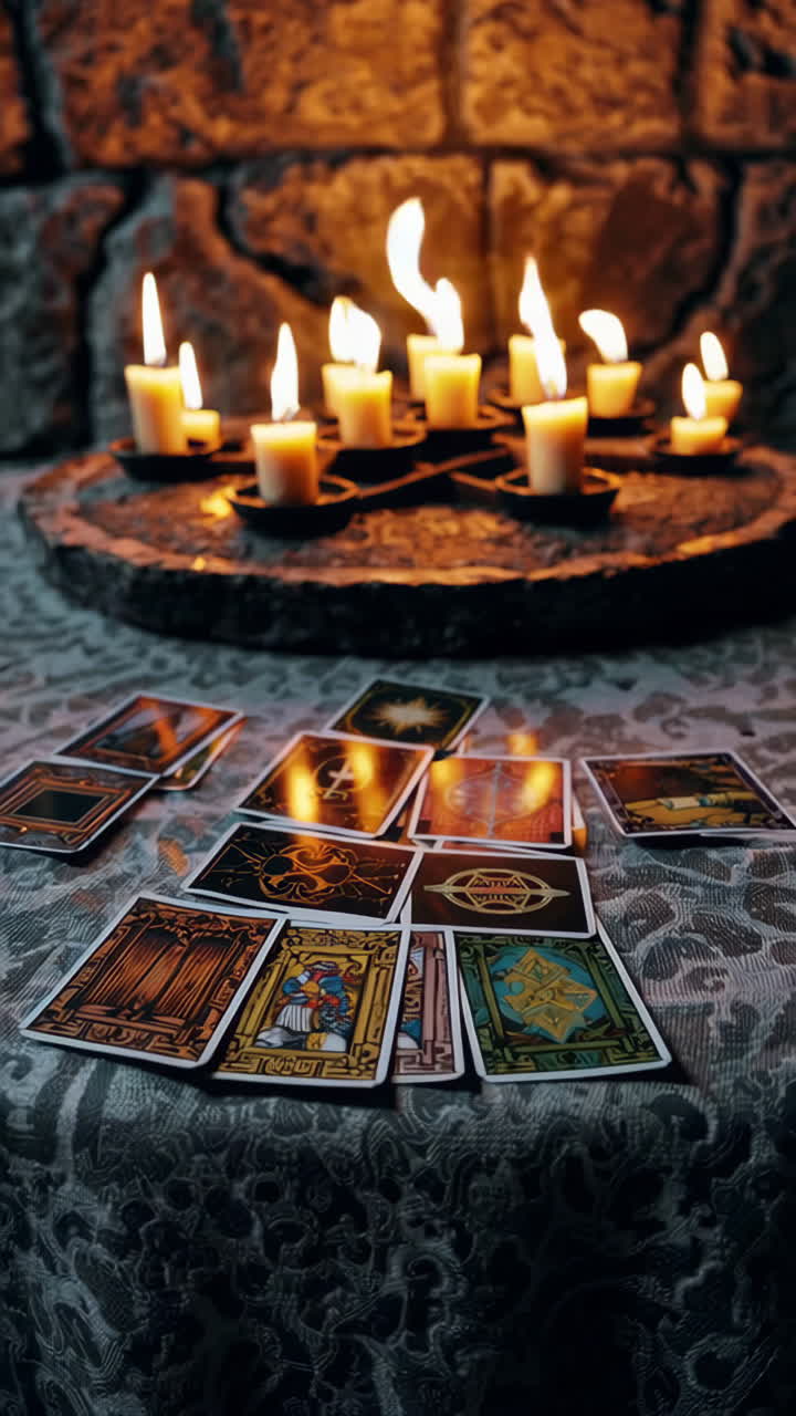 Tarot Card Reading with Candles