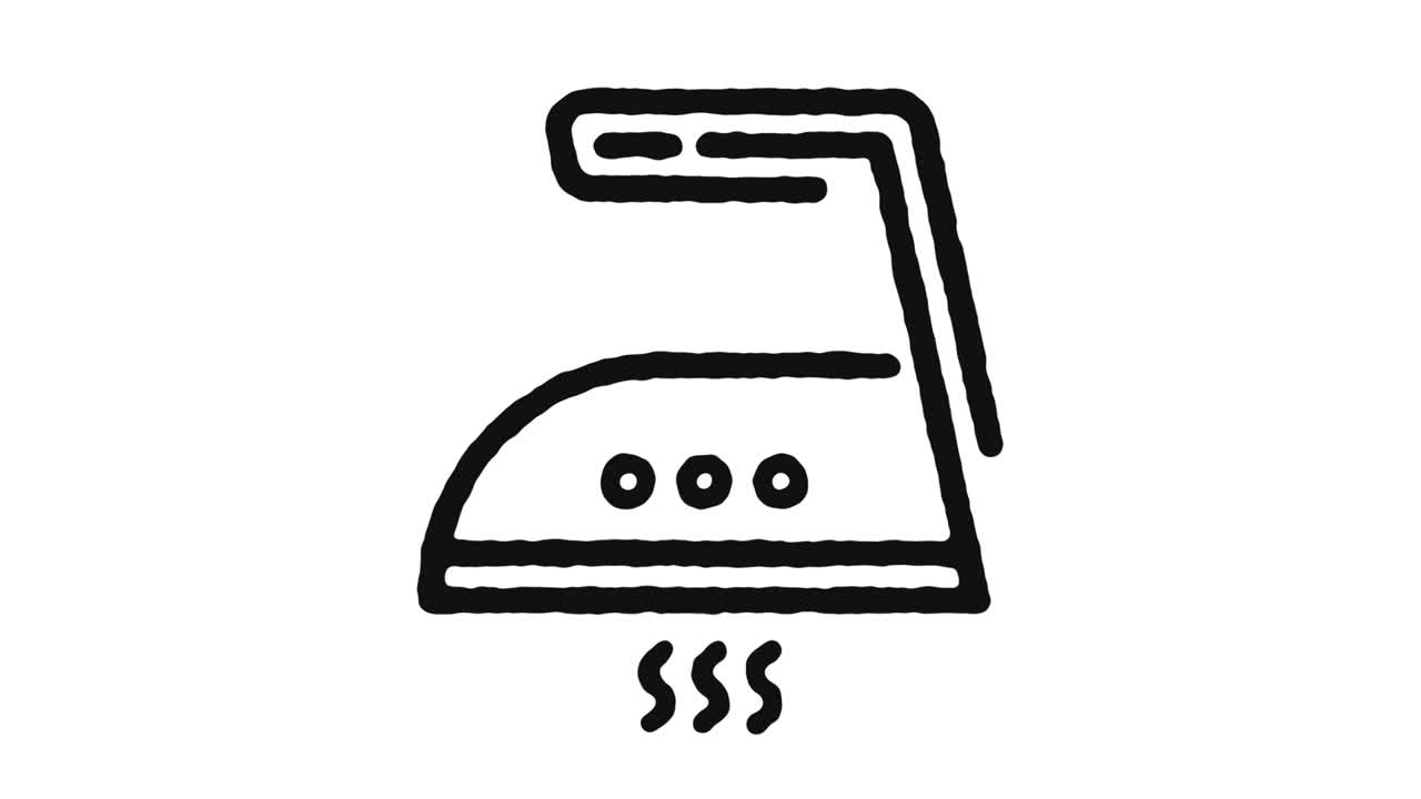 imágenes de animación de iconos de planchado y canal alfa