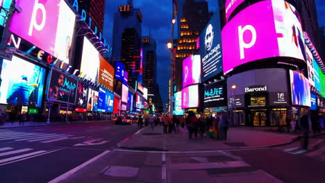 times square at night