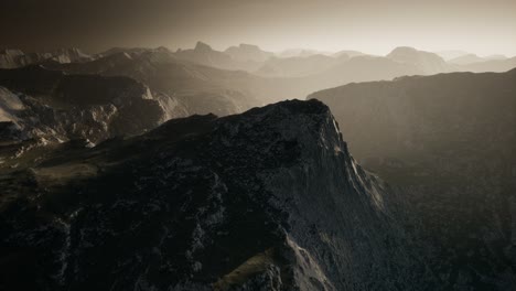 dramatic sky over steps in a mountain.