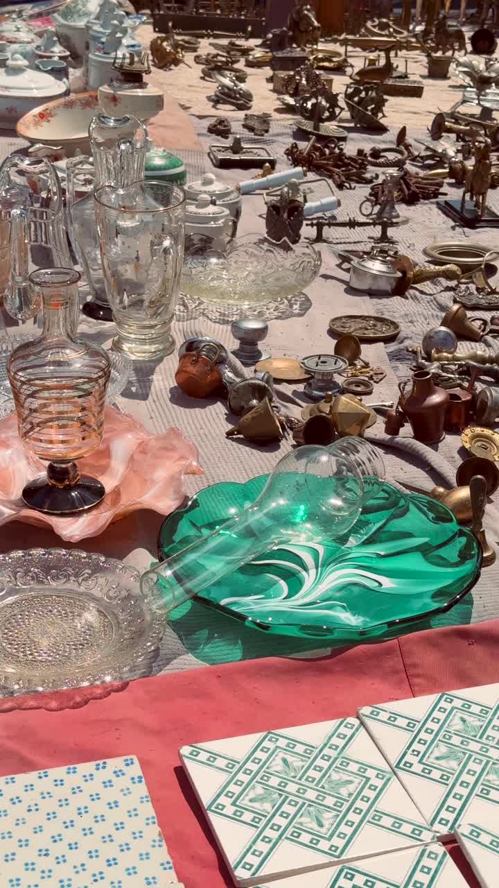 Vintage Finds at Flea Market