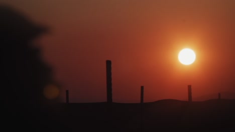 epic sunset above the countryside