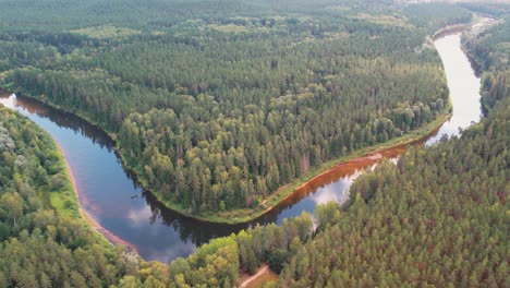 latvian river gauja near sietiņieza