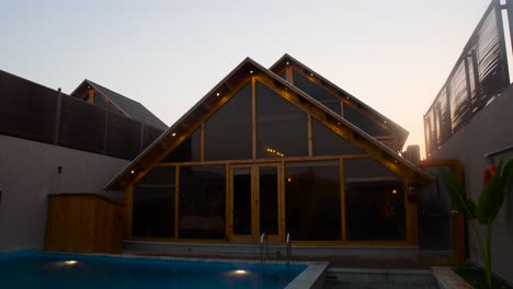 stunning modern cottage house, jeddah, saudi arabia,unveiling shot