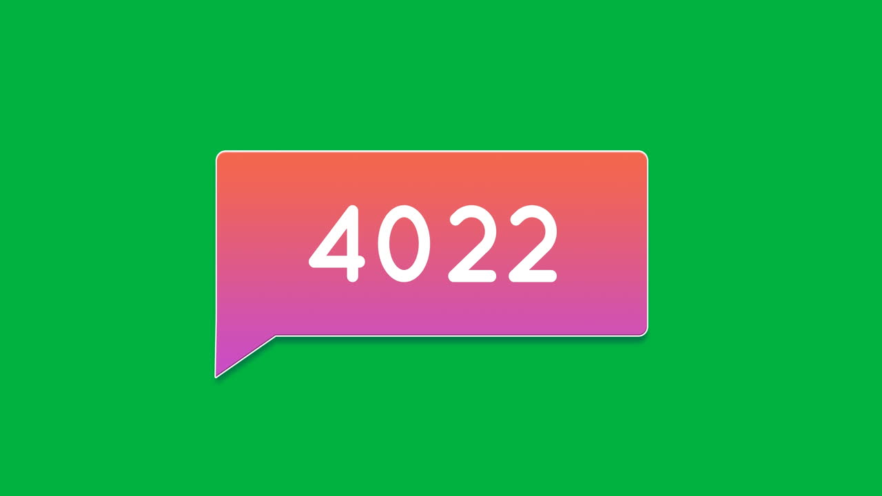 메시지 알림 증가 4k