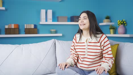 Happy-and-peaceful-young-woman-with-braces.