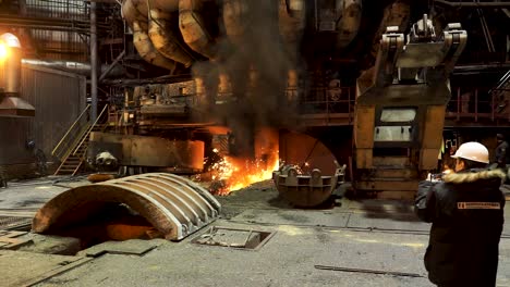 steel mill operation