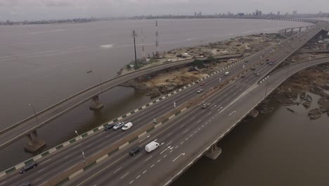 Shot-of-Lagos-bridge,-Lagos-Nigeria