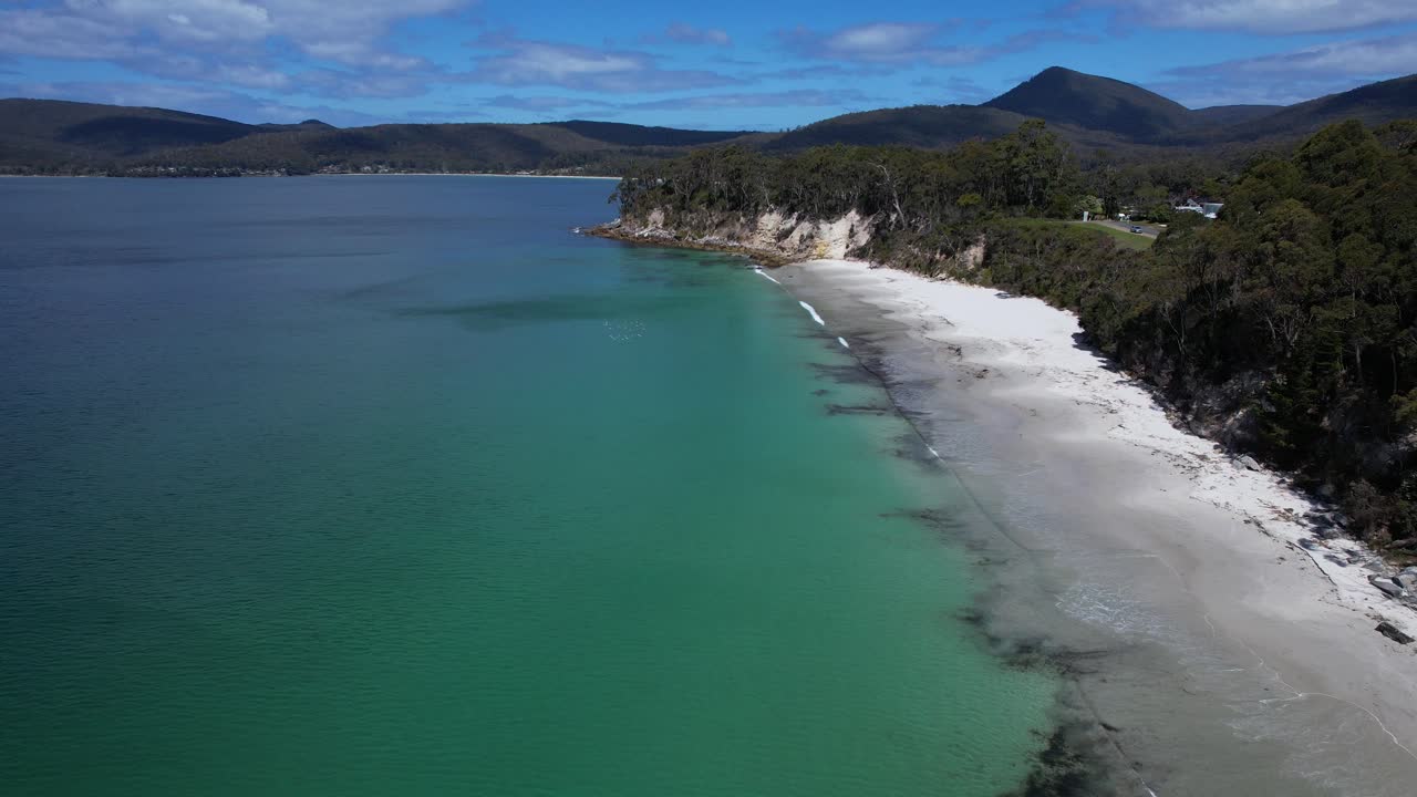 Hanssons Beach, Adventure Bay, Tasmania, Australia – Ilmakuvaus lennokilla