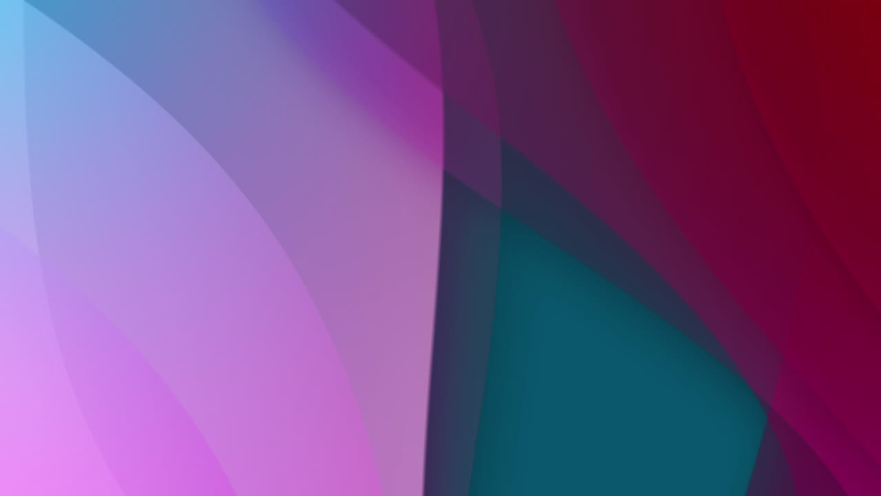 animación de formas coloridas que se mueven sobre un fondo azul