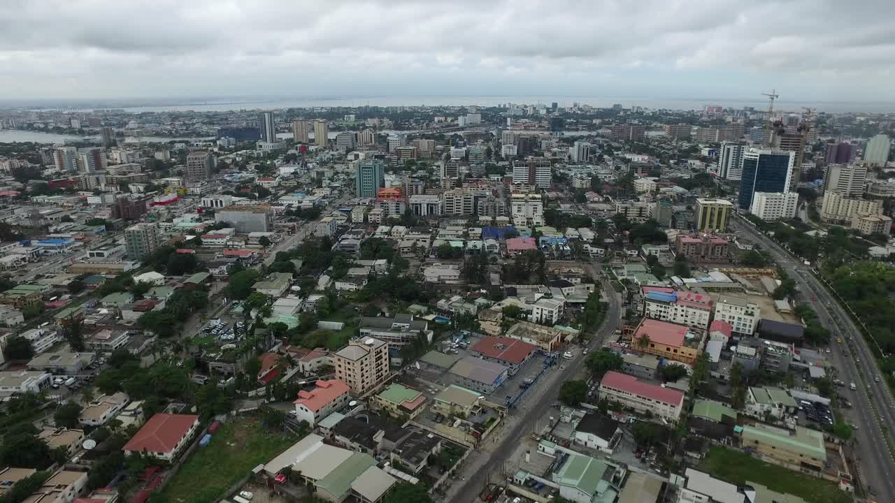 라고스 나이지리아, 서 아프리카에서 가장 큰 경제의 샷