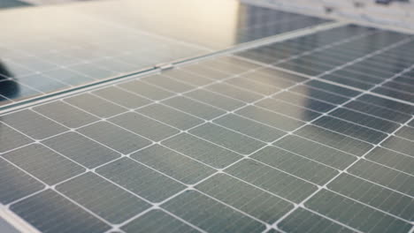 primer plano de los paneles solares
