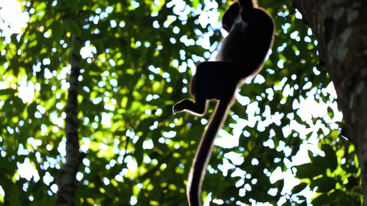 Monkey in the rainforest
