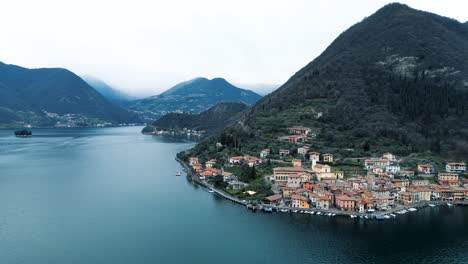 isla de monte isola en el lago iseo en italia