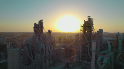 007 # fábrica de cemento nesher, ramla, área industrial de israel - toma aérea de paralaje