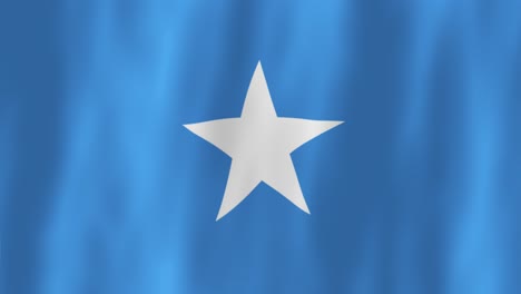 somalia flag country animation 3d symbol design waving in wind movement national patriotism world culture emblem banner republic africa blue white star