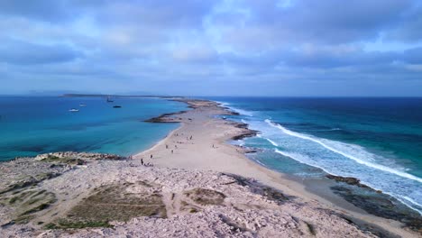 rocky long sandy beach