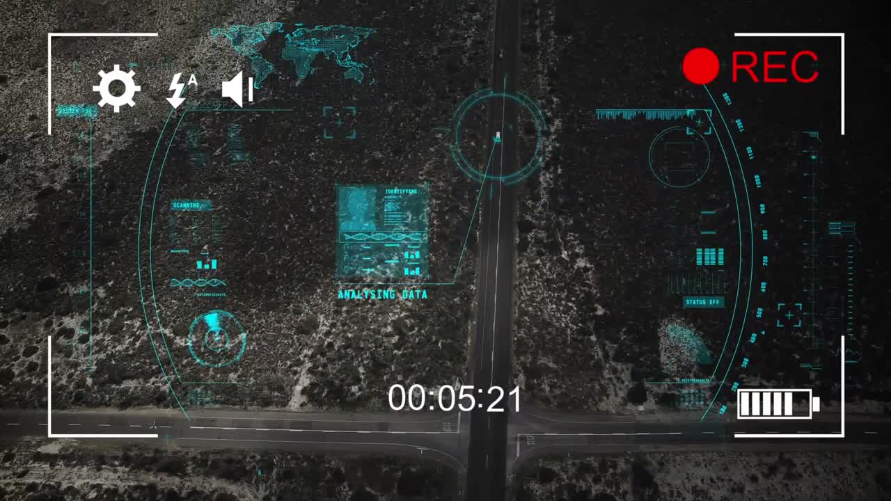 filmando el tráfico con una cámara digital