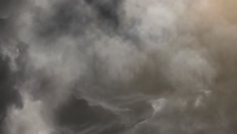thick dark clouds in the dark sky and thunderstorms background