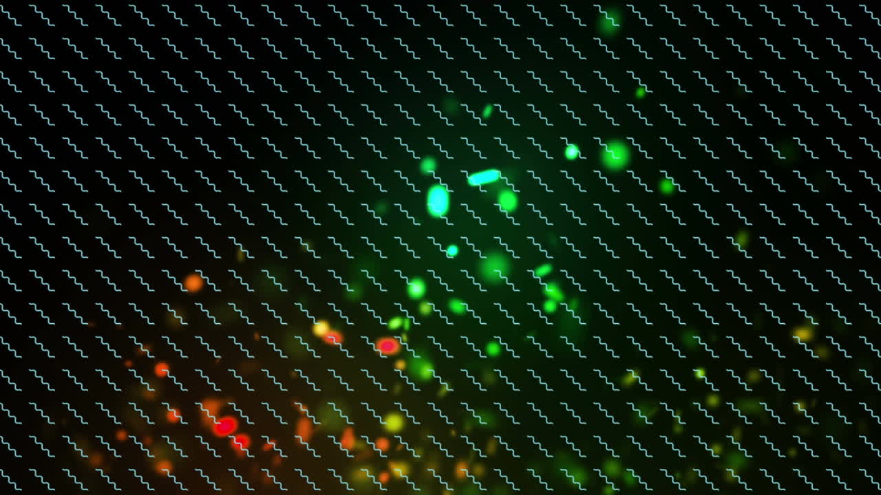 반 ⁇ 이는 반점 위에 회전하는 모양의 줄을 가진 패턴의 애니메이션