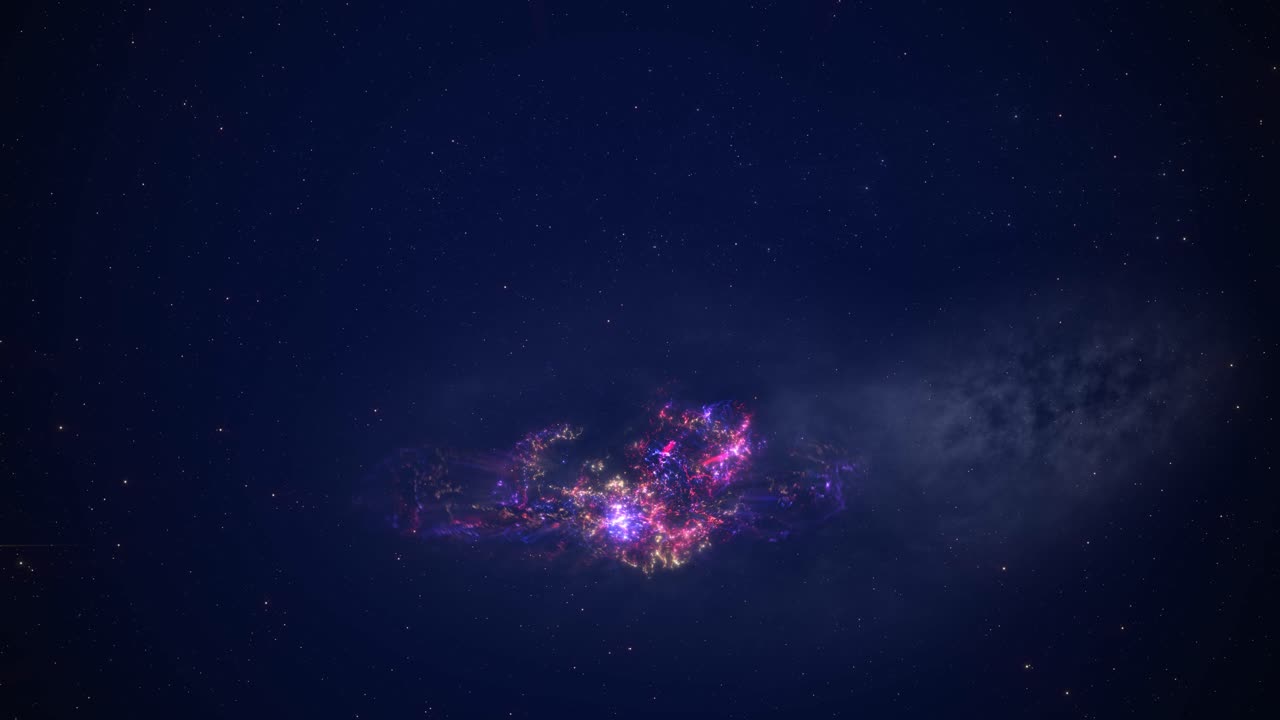 Purple Galaxy CG Animation