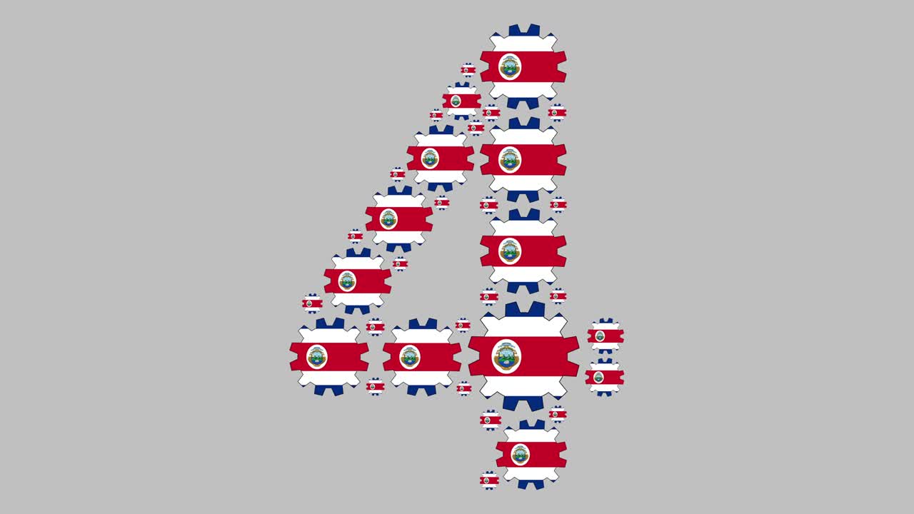 코스타리카 숫자 4