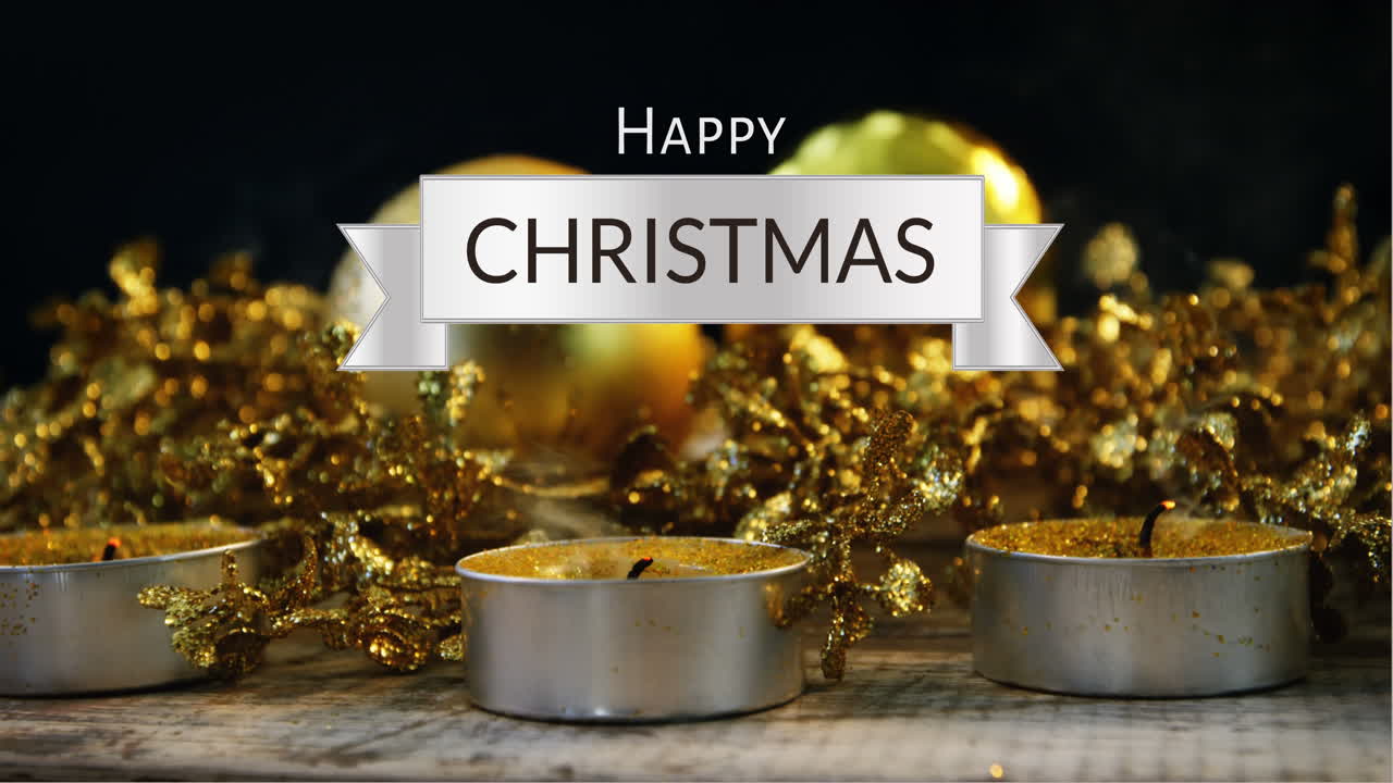 크리스마스 장식 4k에 대한 행복한 크리스마스 텍스트