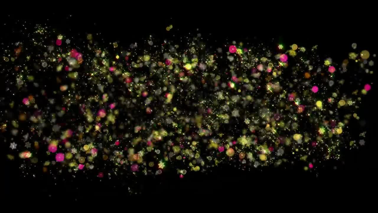 Christmas Bright Glow Burst Particles Transition