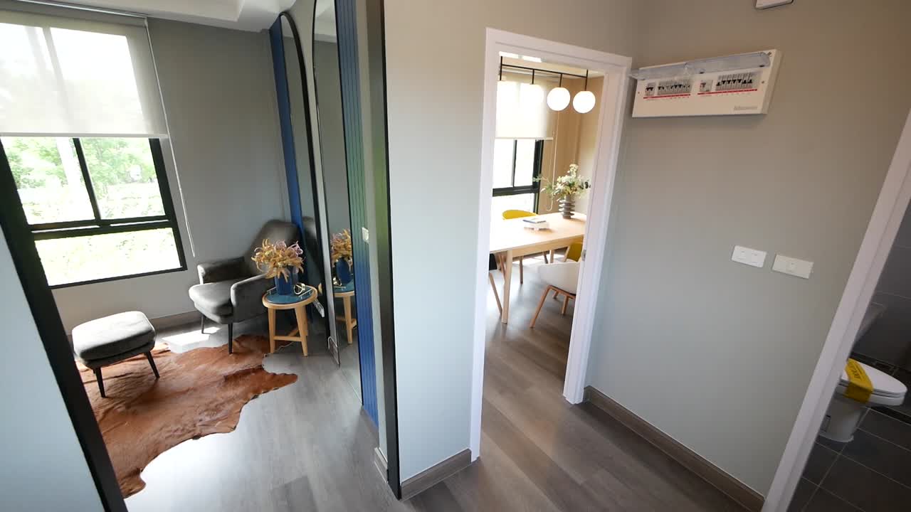 diseño de interiores de sala de reuniones moderno y elegante, sin gente-1