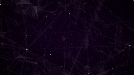 Animated-abstract-plexus-background-with-web-like-complexity-and-bright-interconnected-points,-on-a-deep-purple-and-black-background