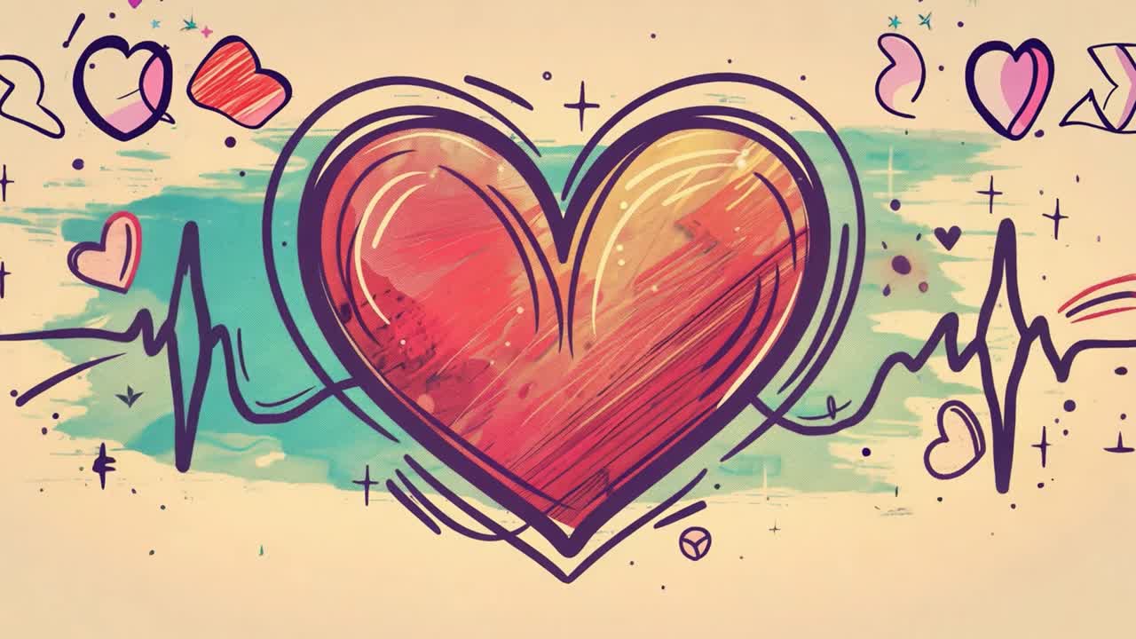 Heartbeat Love Illustration
