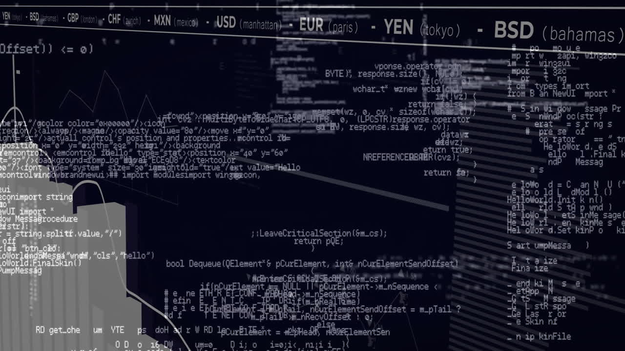 Animation des Netzwerks von Verbindungen über die Datenverarbeitung