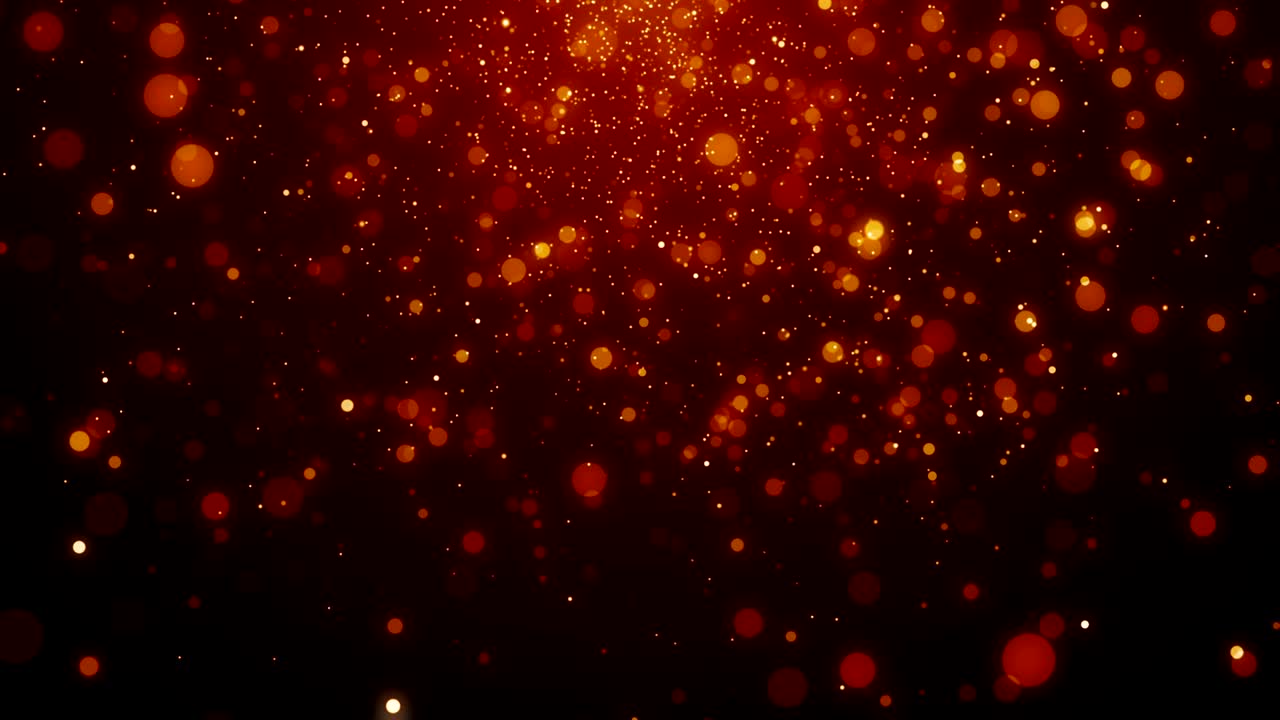 partículas de polvo abstracto luz bokeh títulos de movimiento bucle de fondo cinematográfico