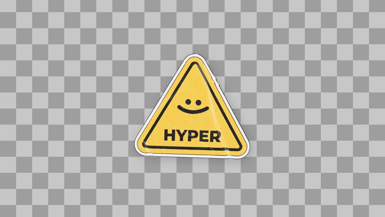 Hyper Warning Sticker