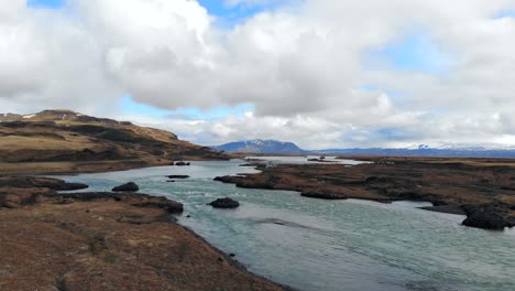 réseau de cours d'eau en islande