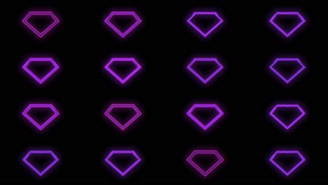 neon purple retro diamond pattern