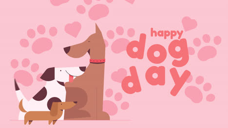 happy dog day illustration