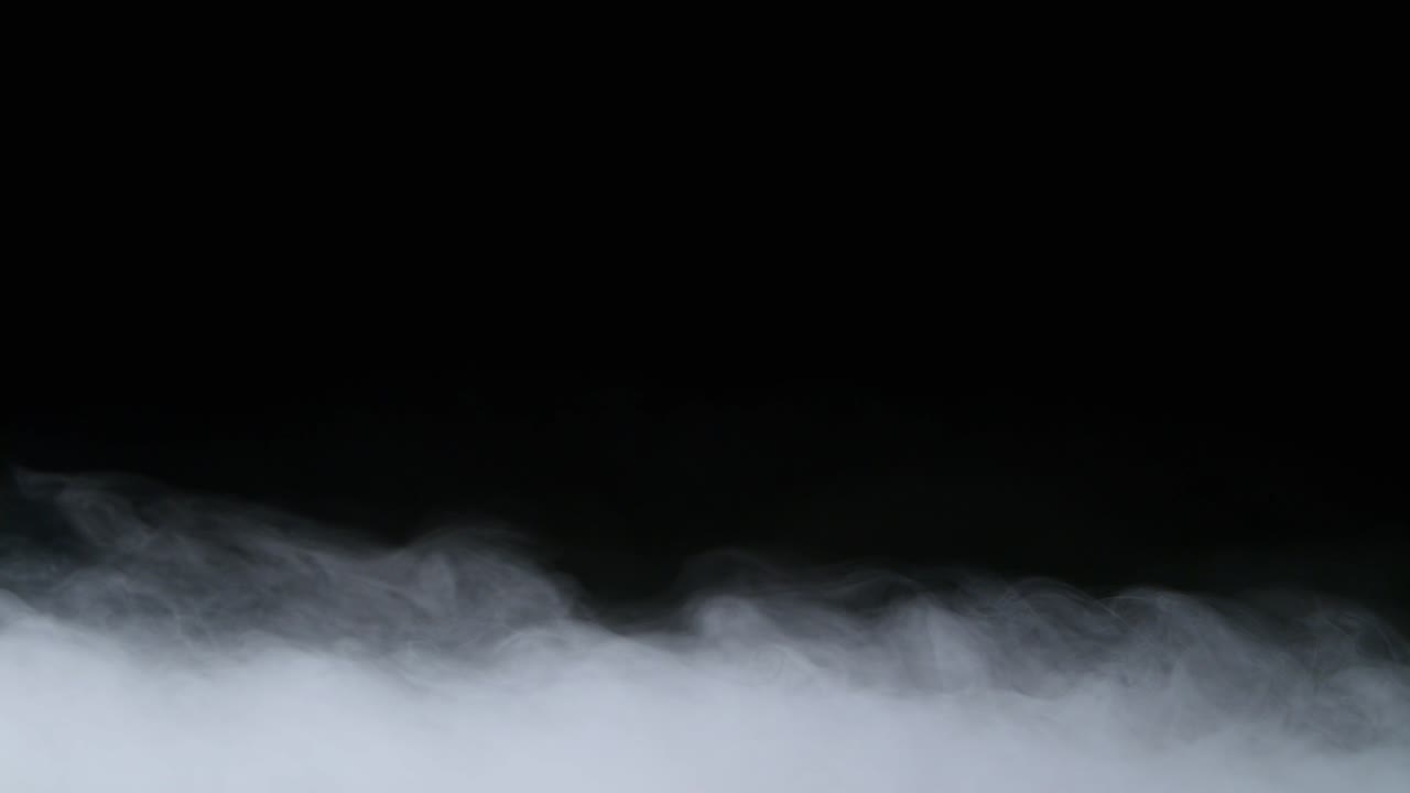 현실적인 건조 얼음 연기 구름 안개 오버레이