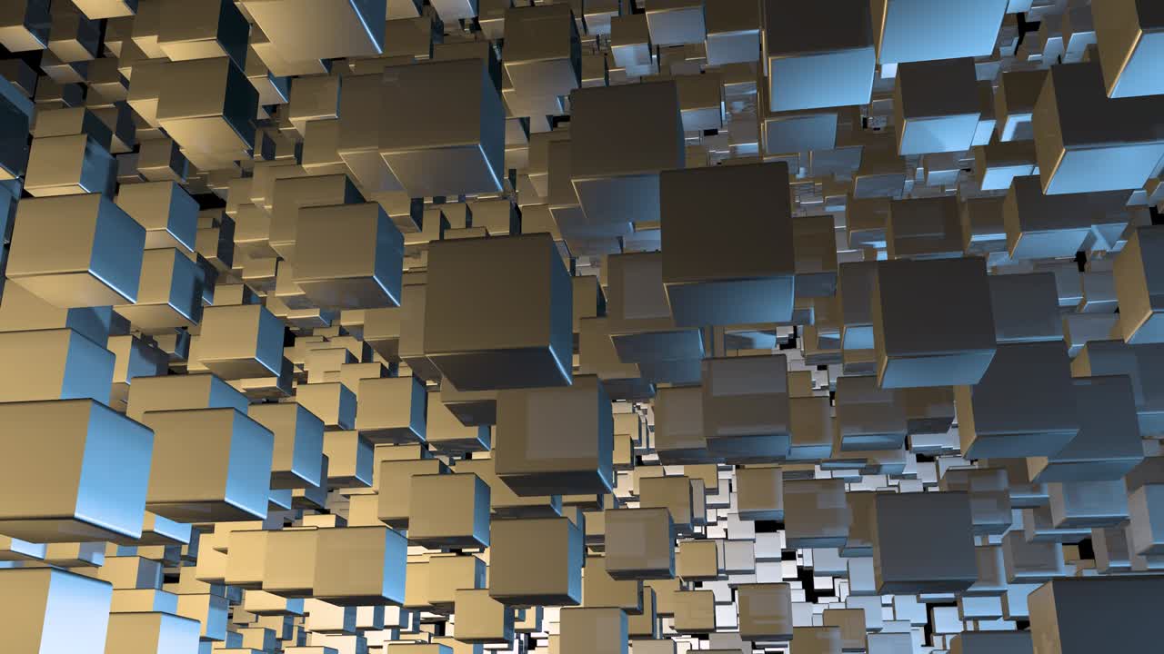 movimiento de formas geométricas simples. intro tecnológico moderno en un estilo futurista.