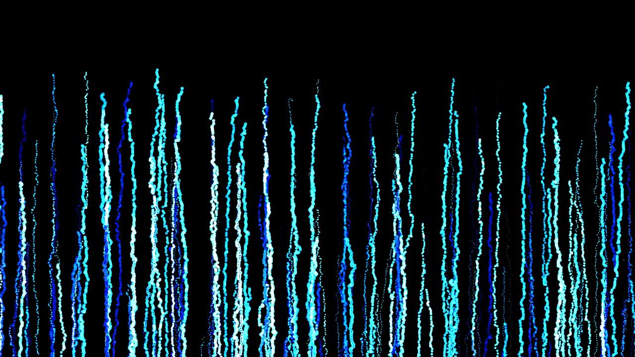 Abstract creative looped bg with curled lines like blue trails on surface. Lines form swirling pattern like curle noise. Abstract 3d looping flowing animation as bright creative festive bg